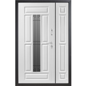 Входная полуторная дверь Металюкс СМ862/3. коллекция Статус