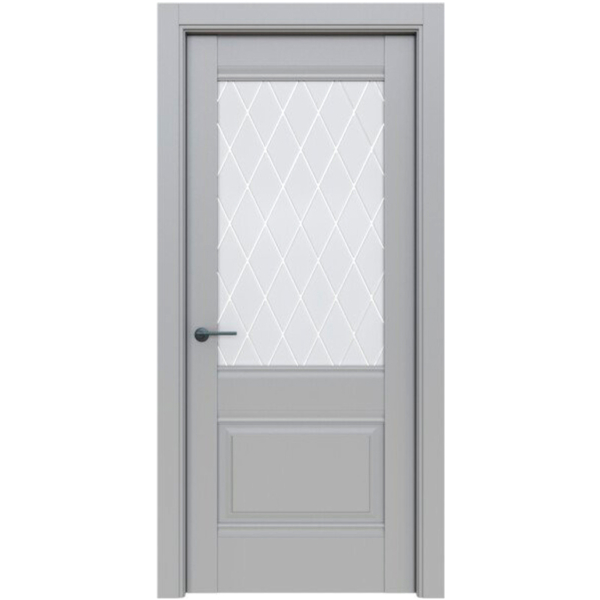 Дверь классико 43 nardo grey white crystal