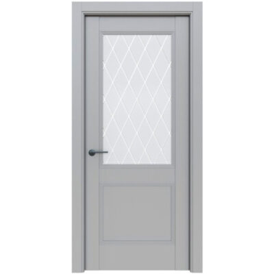 Дверь классико 73 nardo grey white crystal