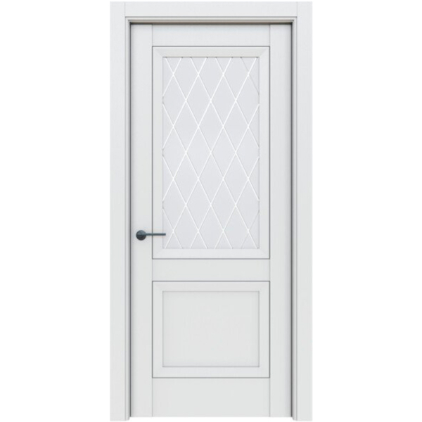 Дверь классико 83 alaska white crystal