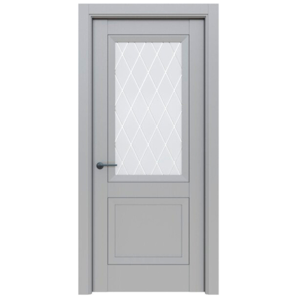 Дверь классико 83 nardo grey white crystal