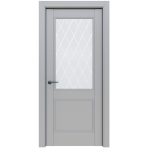Дверь классико 73 nardo grey white crystal