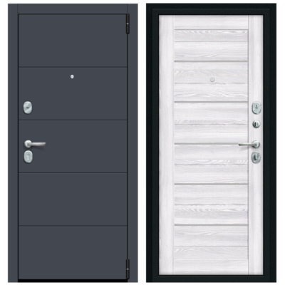 Дверь porta r 4.п22 graphite pro riviera ice