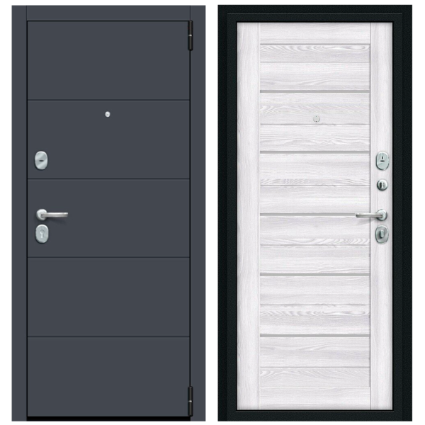 Дверь porta r 4.п22 graphite pro riviera ice