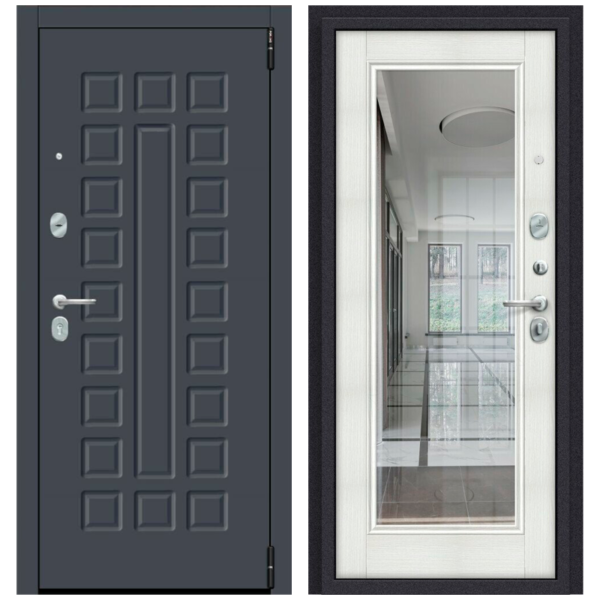 Дверь porta r 51.п61 graphite pro bianco veralinga