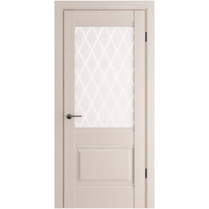 Дверь классико 43 dacota r white crystal