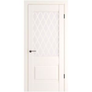 Дверь классико 43 nevada r white crystal