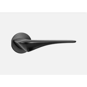 Ручка на круглой розетке нажимная cheetah цвет blk