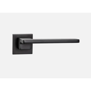 Ручка на круглой розетке нажимная cubic цвет blk