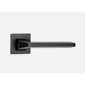 Ручка на круглой розетке нажимная jacque цвет blk