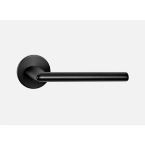 Ручка на круглой розетке нажимная moon цвет blk