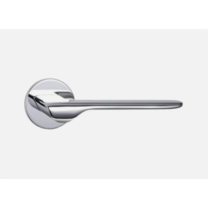 Ручка на круглой розетке нажимная swallow цвет cp